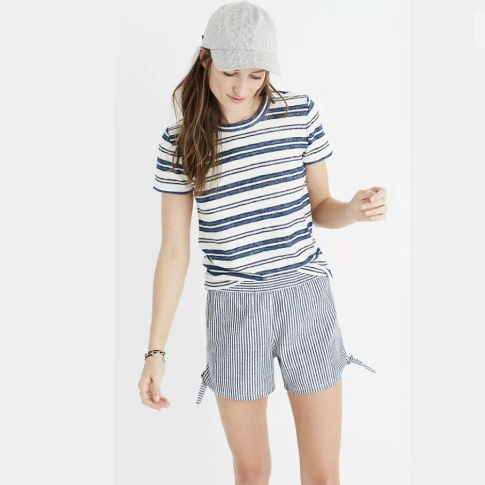 Madewell Hi-Fi Strunken Tee Size M Vonda Stripe